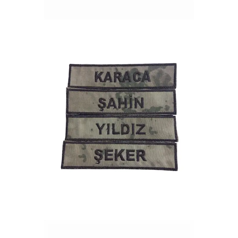 Jandarma Kamuflaj İsimlik, Jandarma Çöl isimlik