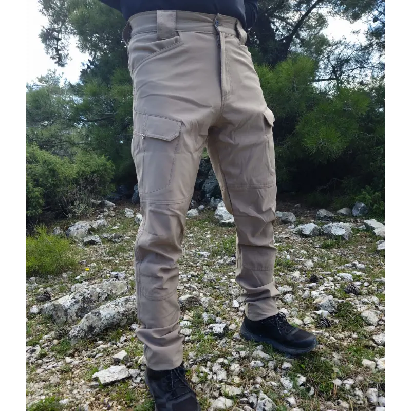 Metam Likralı Taktik Outdoor Pantoloj Bej