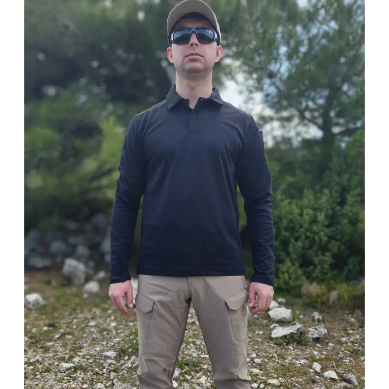 Metam Uzun Kollu Pike Kumaş Taktik Tişört