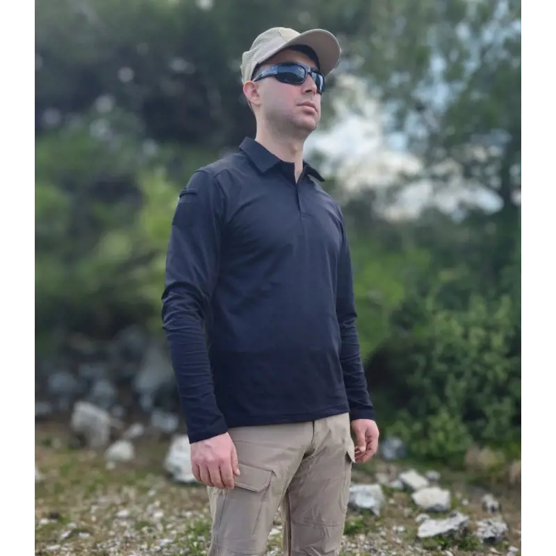 Metam Uzun Kollu Pike Kumaş Taktik Tişört