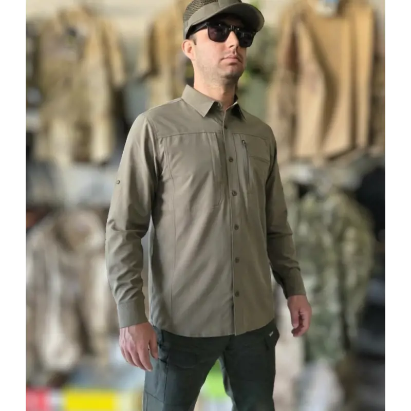 Metam Likralı Taktik Gömlek 226 Model Haki