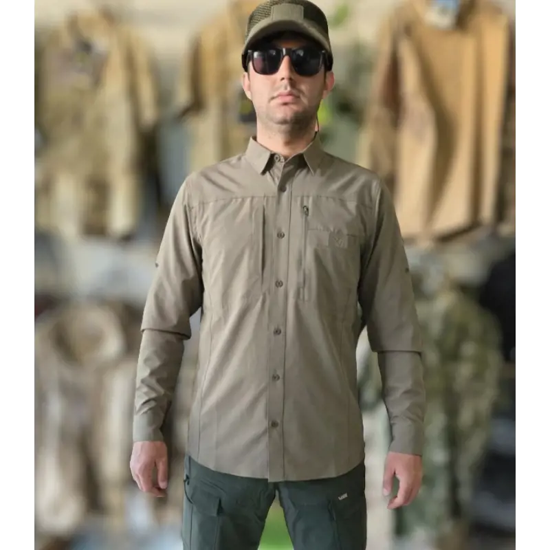 Metam Likralı Taktik Gömlek 226 Model Haki