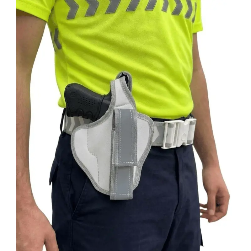 Beyaz Ön Şarjörlüklü Silah Kılıfı