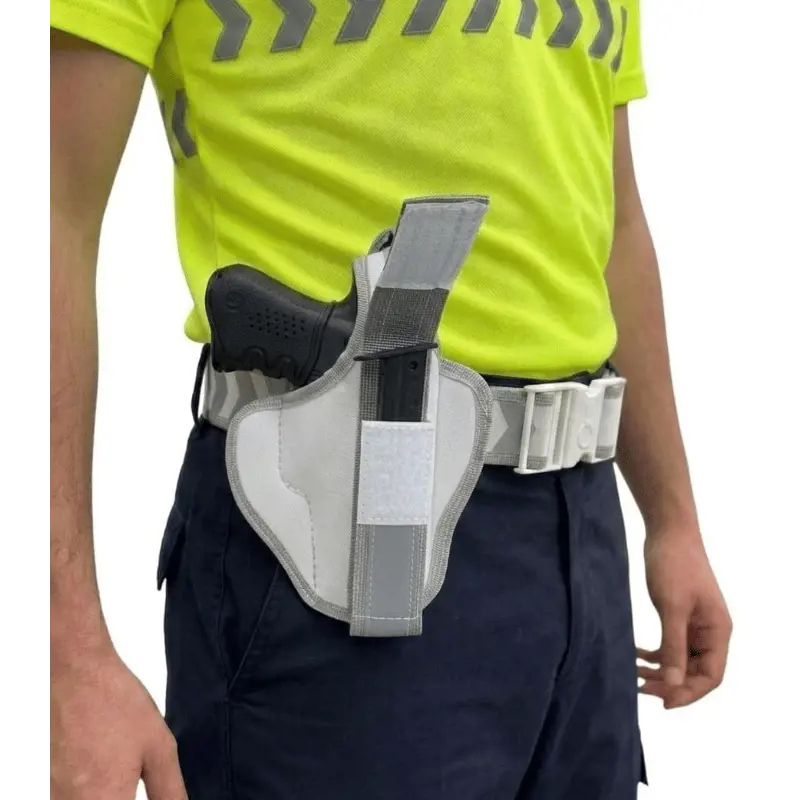 Beyaz Ön Şarjörlüklü Silah Kılıfı